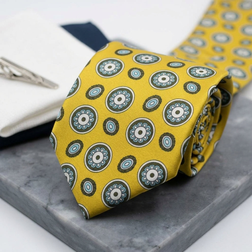 Floral Vintage Tie — 9cm Wide